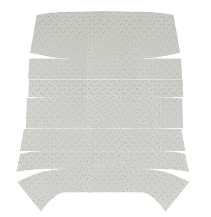 68 GTO/LEMANS HARDTOP '6-BOW' HEADLINER (FINE DIAMOND PERFORATED) - WHITE