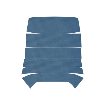 68 TEMPEST HARDTOP '6-BOW' HEADLINER (BASKETWEAVE) - MEDIUM BLUE