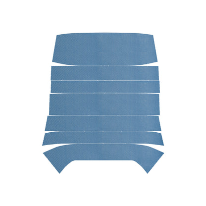68 TEMPEST CUSTOM HARDTOP '6-BOW' HEADLINER (RIBBED) - MEDIUM BLUE