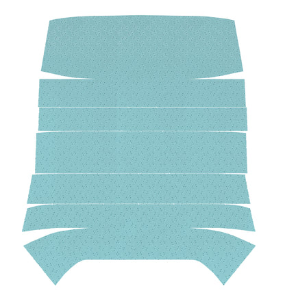 68 GTO/LEMANS 6-BOW HEADLINER (FINE DIAMOND PERFORATED) - TURQUOISE