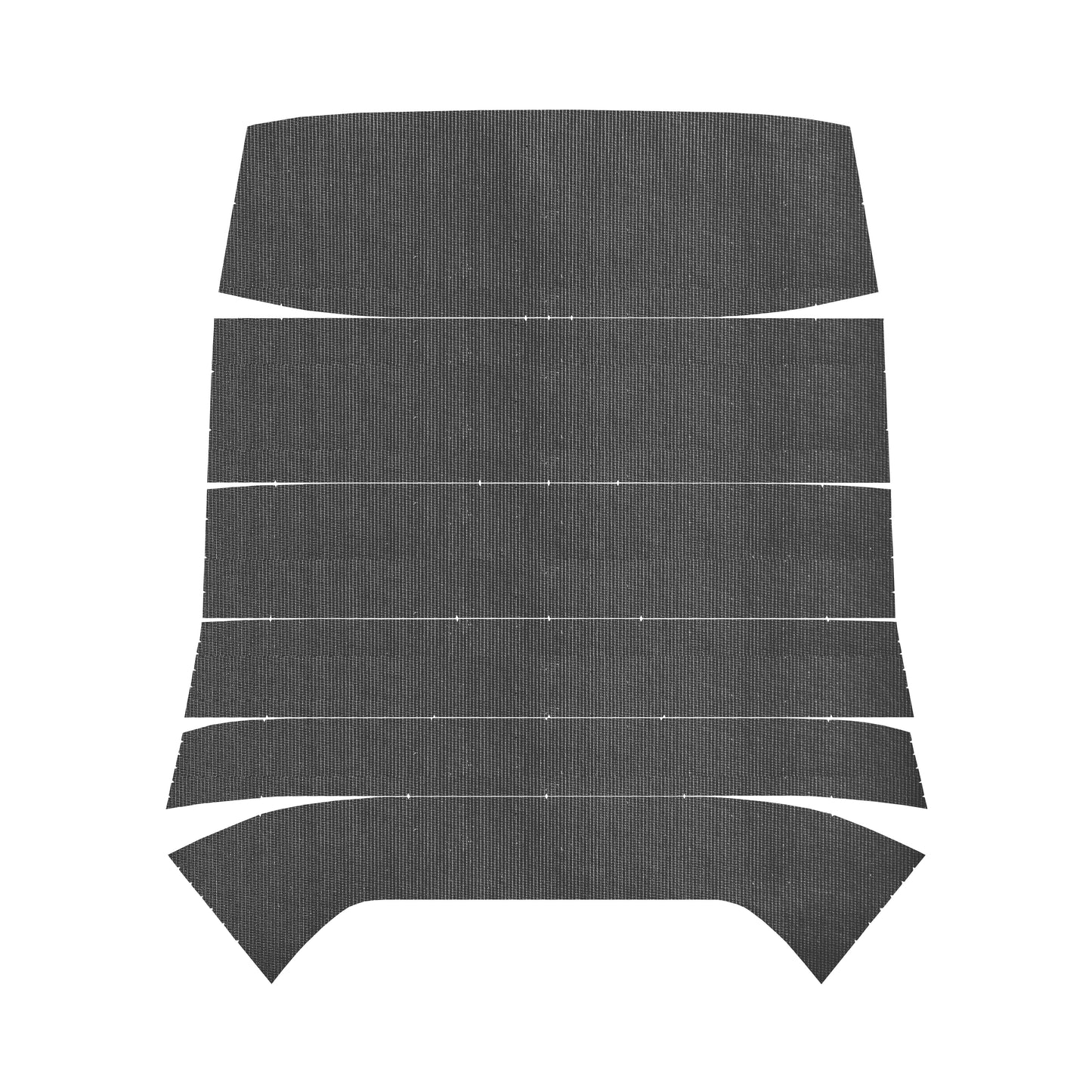 68 CHEVELLE/MALIBU HARDTOP '5-BOW' HEADLINER (RIBBED) - BLACK
