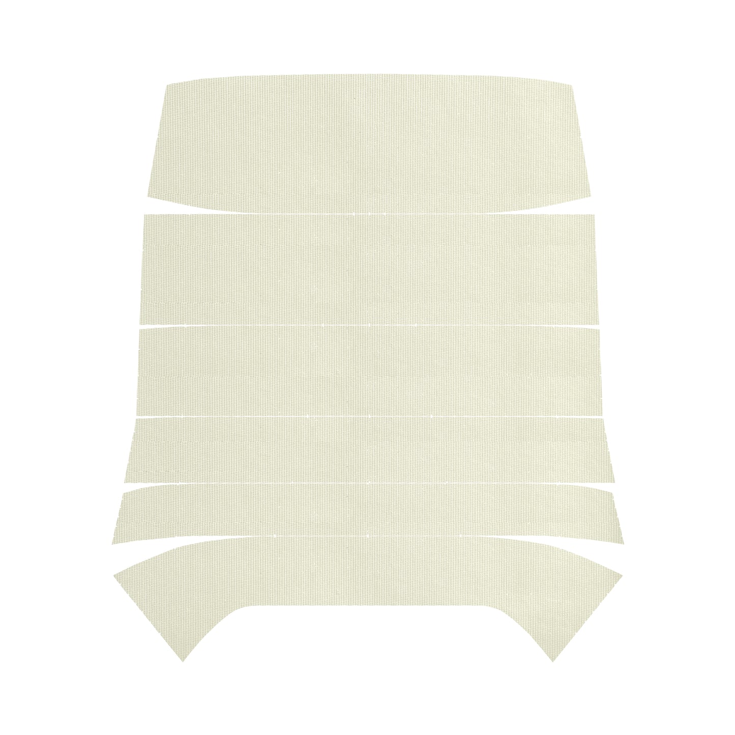 68 CHEVELLE/MALIBU HARDTOP '5-BOW' HEADLINER (RIBBED) - WHITE