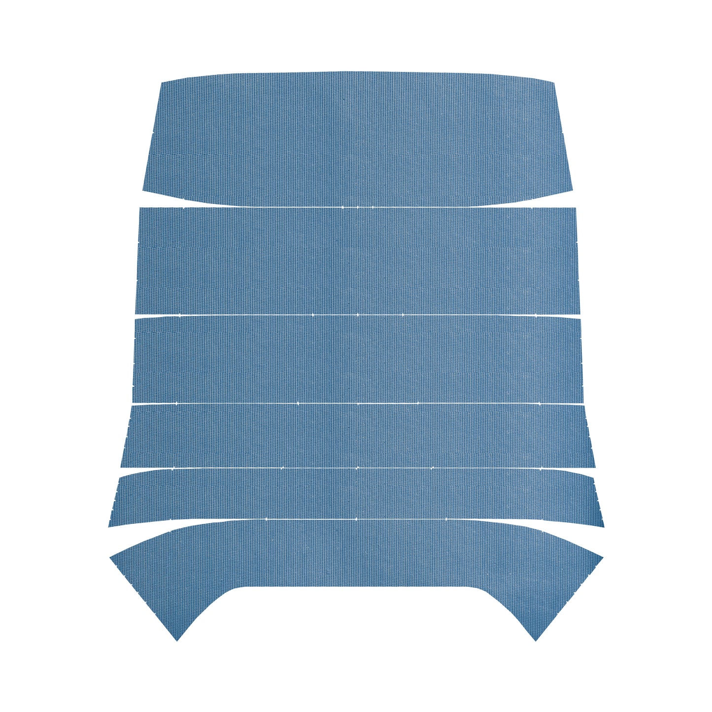 68 CHEVELLE/MALIBU HARDTOP '5-BOW' HEADLINER (RIBBED) - MEDIUM BLUE