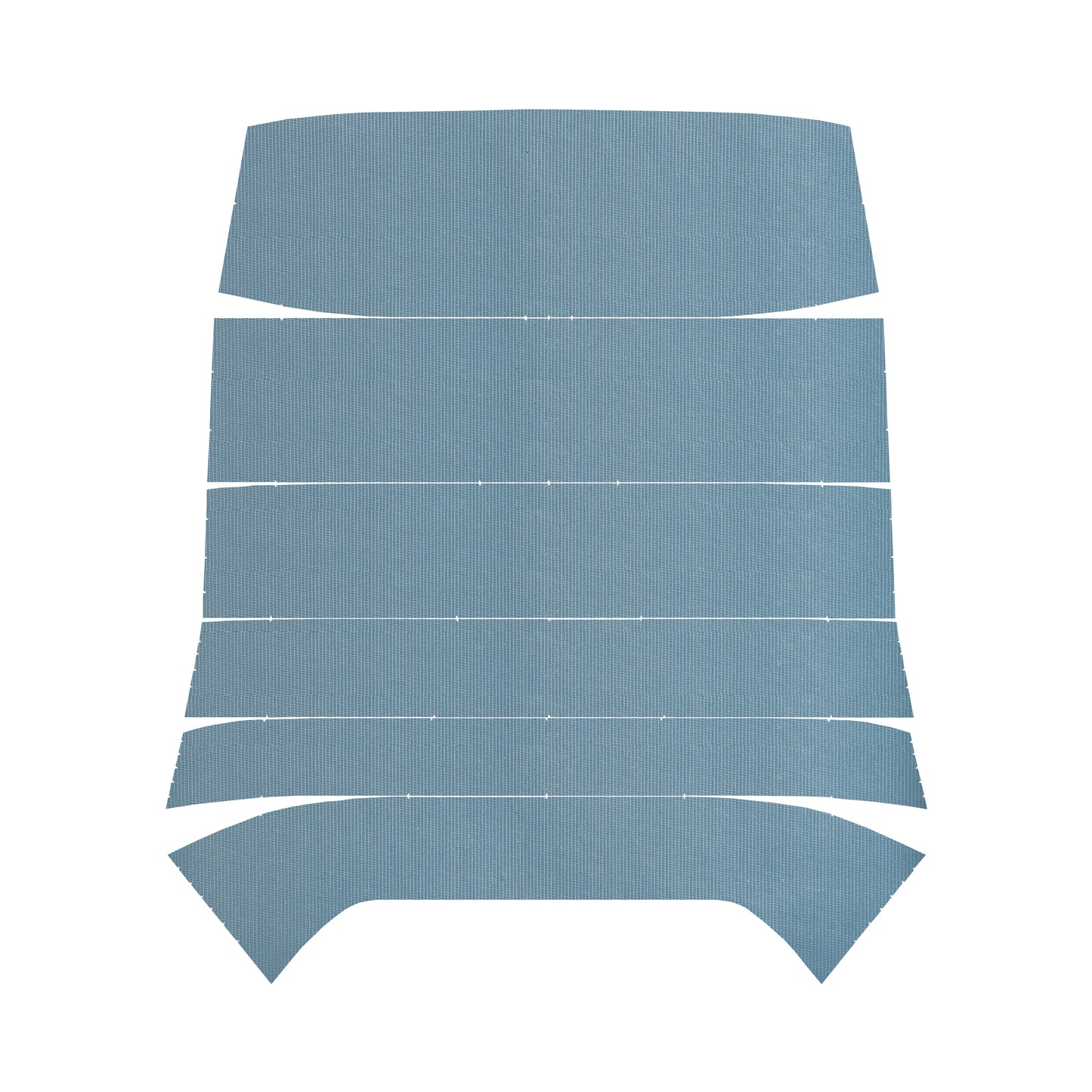 68 CHEVELLE/MALIBU HARDTOP '5-BOW' HEADLINER (RIBBED) - LIGHT BLUE