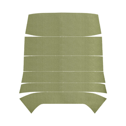 68 CHEVELLE/MALIBU HARDTOP '5-BOW' HEADLINER (RIBBED) - WILLOW GOLD