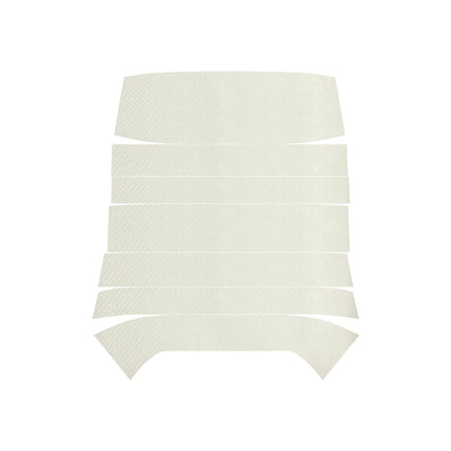 68 CHEVELLE/MALIBU HARDTOP '6-BOW' HEADLINER (RIBBED) - WHITE