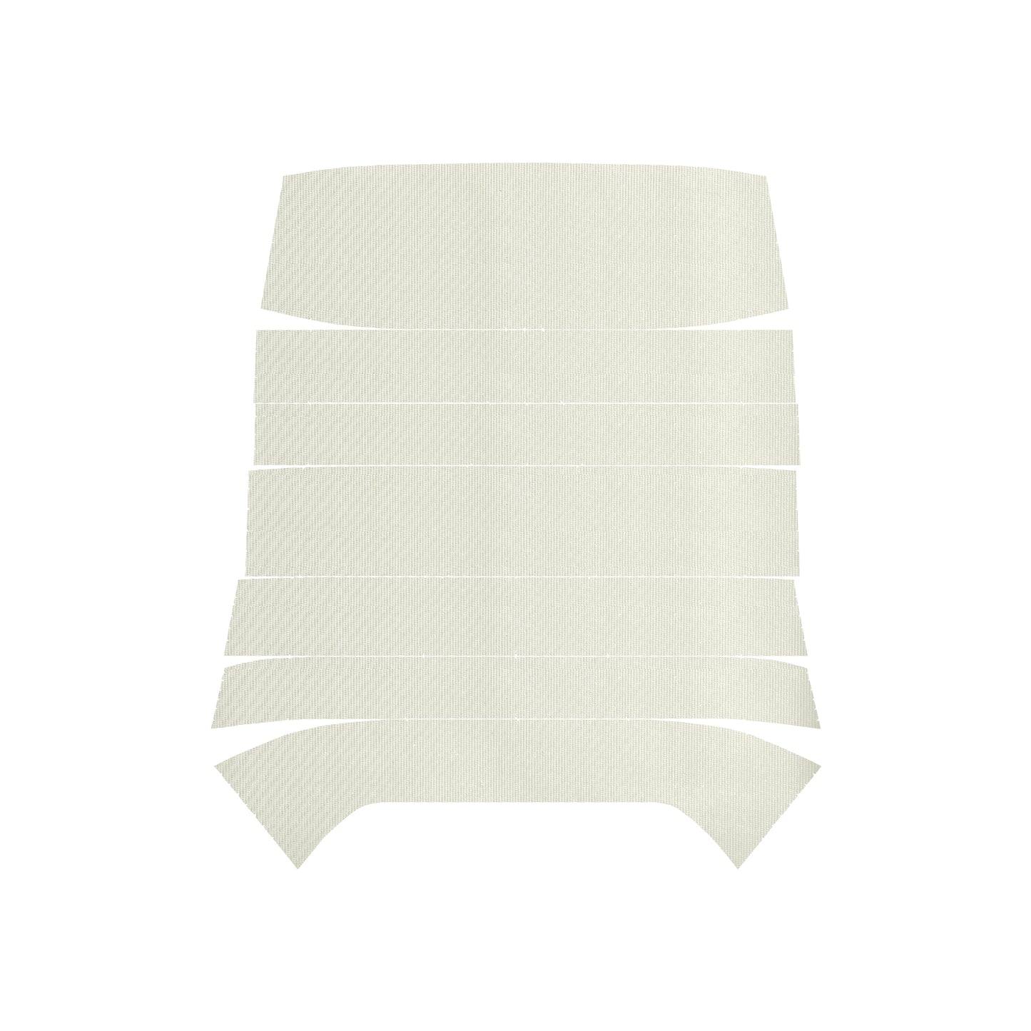68 SKYLARK/GS SPORT COUPE '6-BOW' HEADLINER (RIBBED) - WHITE
