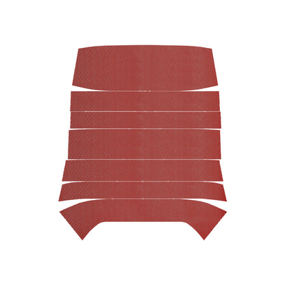 68 CHEVELLE/MALIBU HARDTOP '6-BOW' HEADLINER (RIBBED) - RED