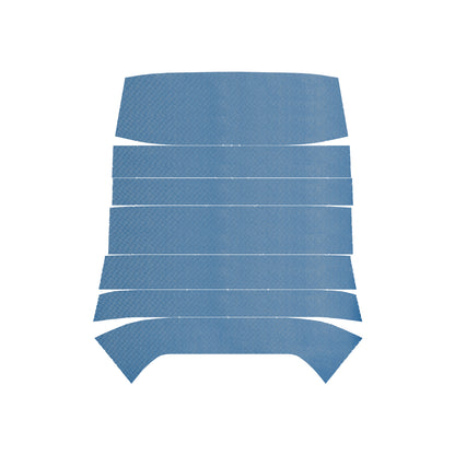 68 CHEVELLE/MALIBU HARDTOP '6-BOW' HEADLINER (RIBBED) - MEDIUM BLUE