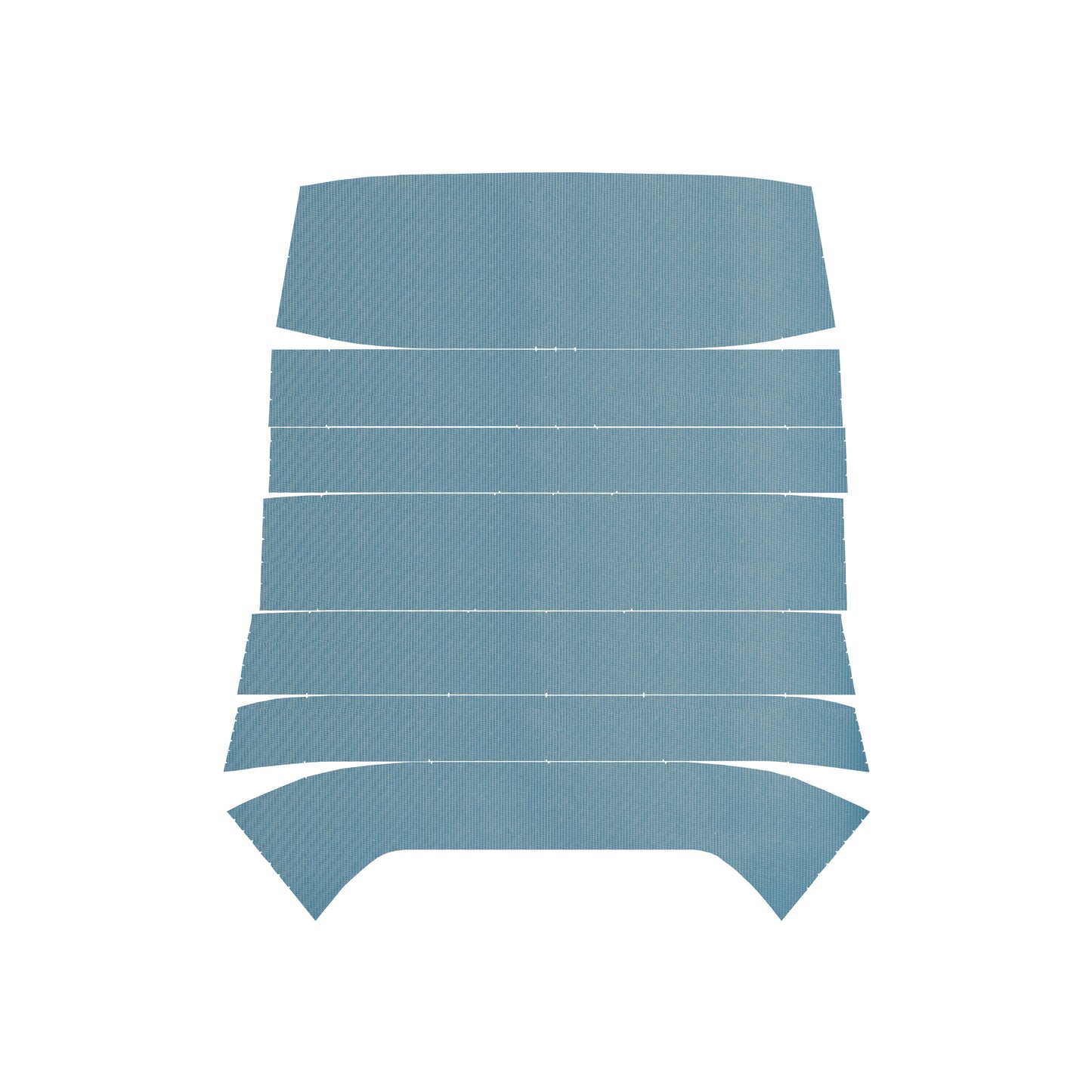 68 CHEVELLE/MALIBU HARDTOP '6-BOW' HEADLINER (RIBBED) - LIGHT BLUE