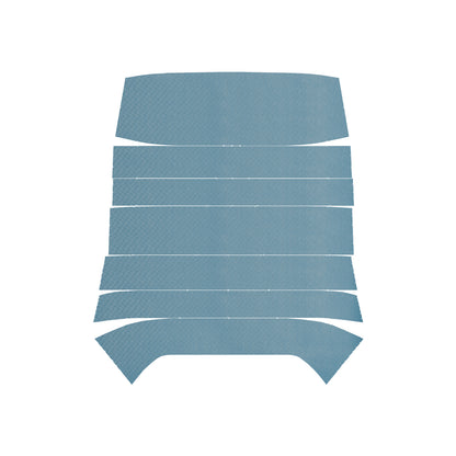 68 CHEVELLE/MALIBU HARDTOP '6-BOW' HEADLINER (RIBBED) - LIGHT BLUE