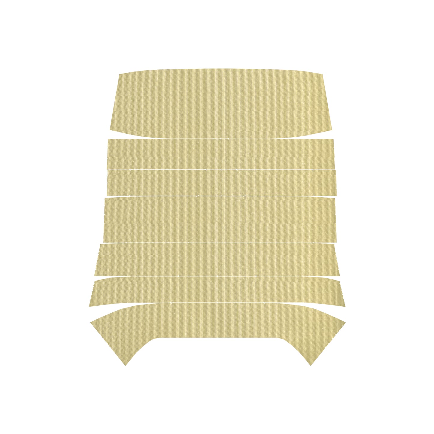 68 SKYLARK/GS SPORT COUPE '6-BOW' HEADLINER (RIBBED) - SANDALWOOD