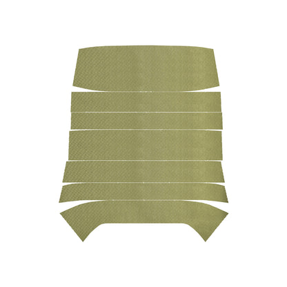 68 CHEVELLE/MALIBU HARDTOP '6-BOW' HEADLINER (RIBBED) - WILLOW GOLD