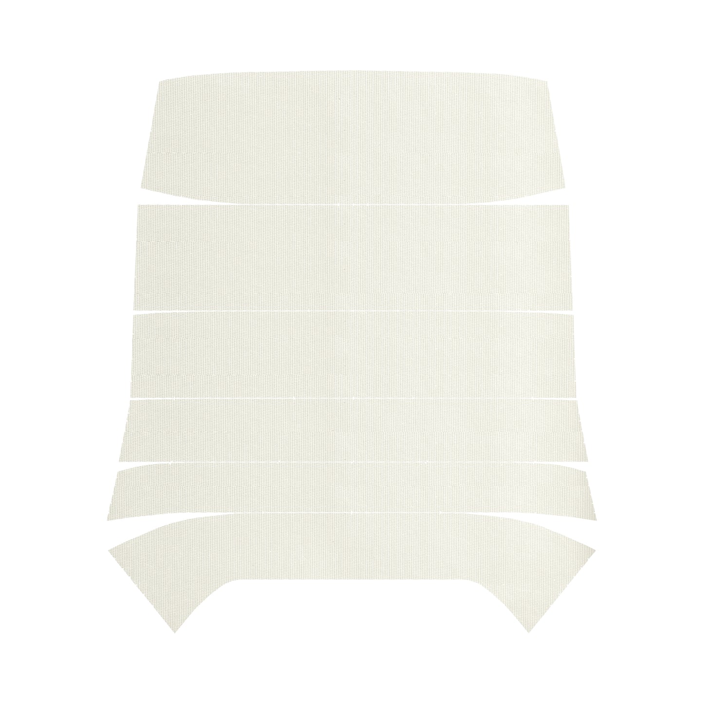 68 SKYLARK/GS SPORT COUPE '5-BOW' HEADLINER (RIBBED) - WHITE