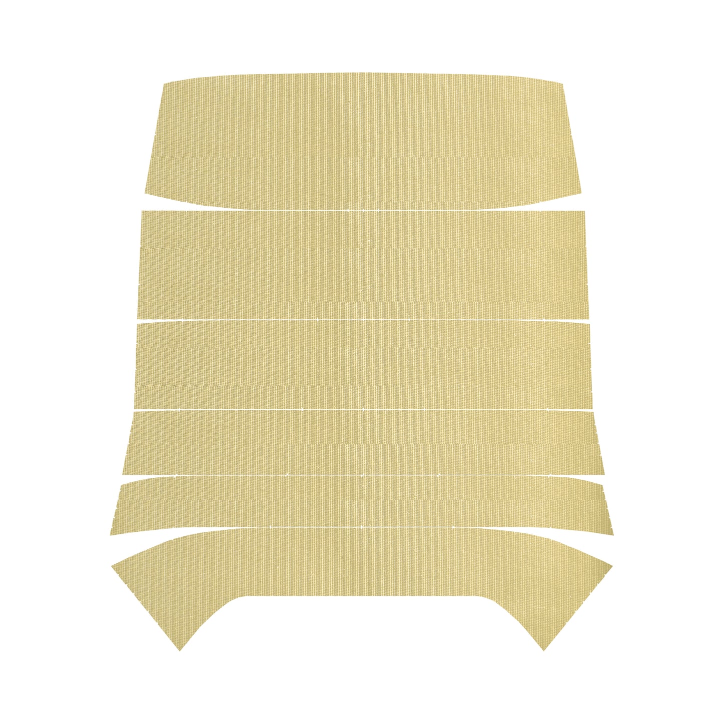 68 SKYLARK/GS SPORT COUPE '5-BOW' HEADLINER (RIBBED) - SANDALWOOD