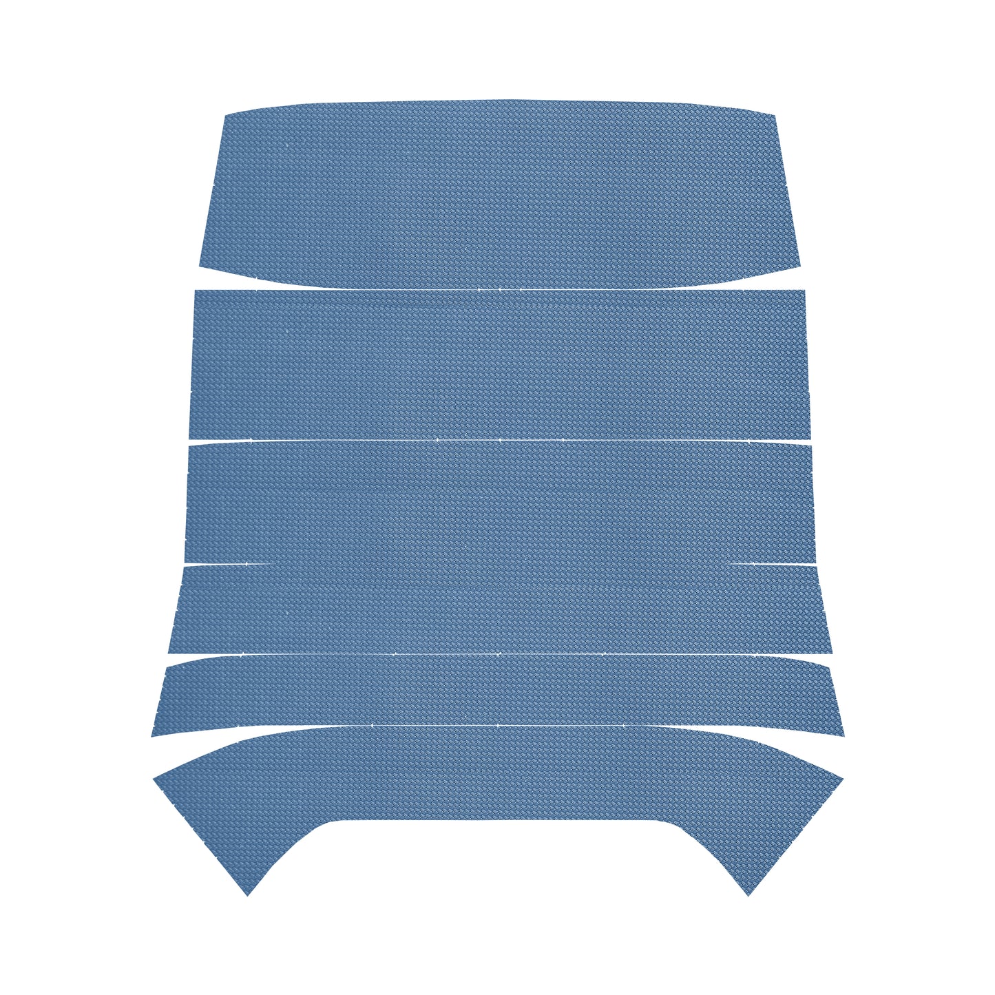 68 F-85/CUTLASS/442 SPORTS COUPE '5-BOW' HEADLINER (BASKETWEAVE) - MEDIUM BLUE