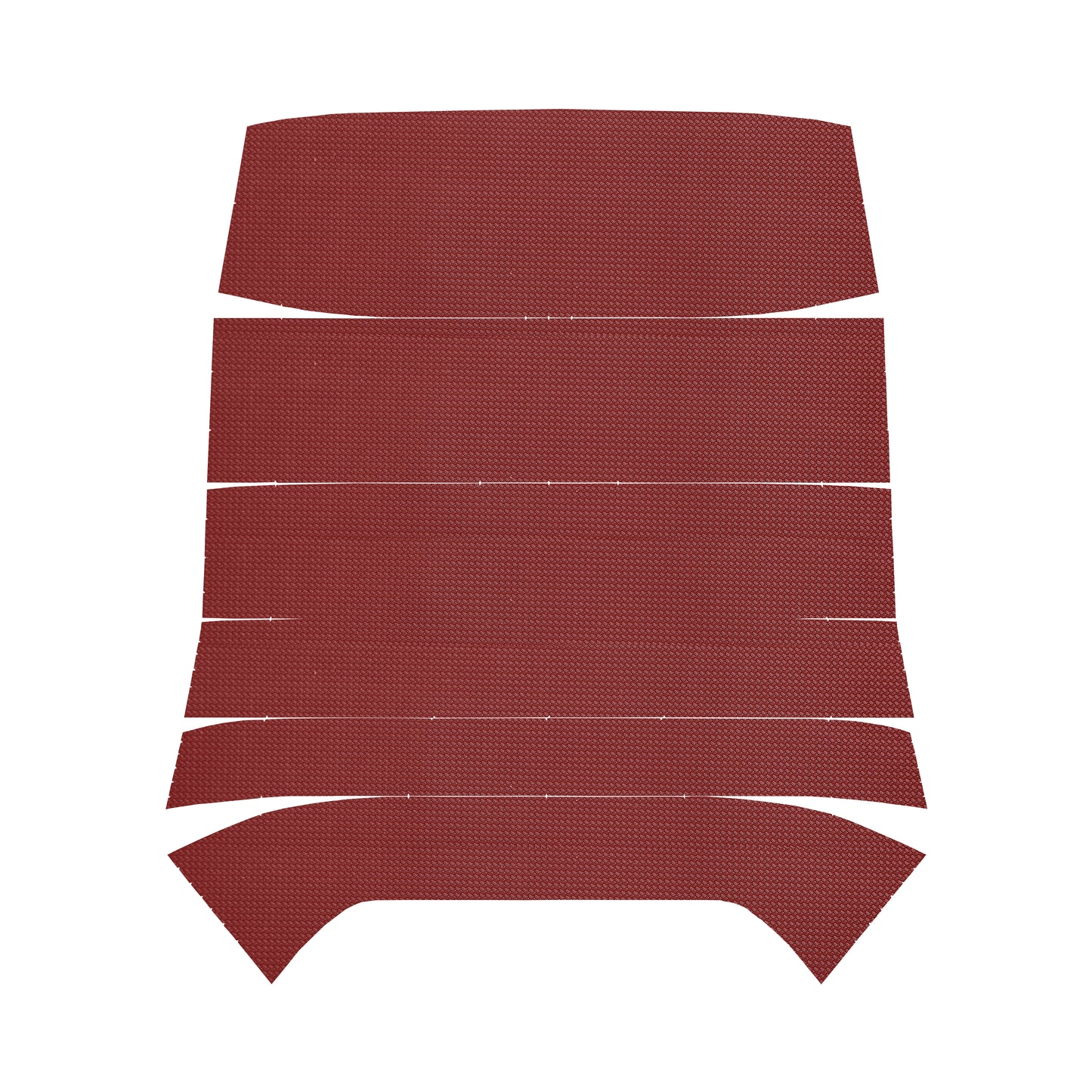 68 F-85/CUTLASS/442 SPORTS COUPE '5-BOW' HEADLINER (BASKETWEAVE) - MAROON