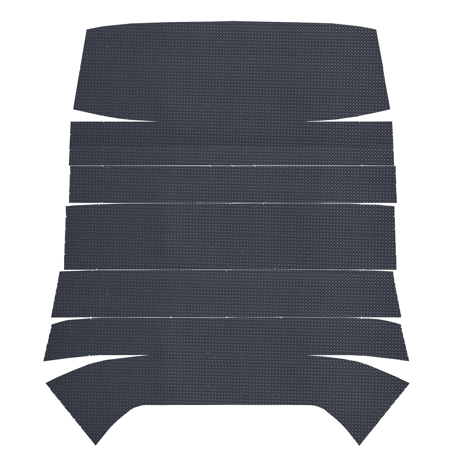 68 F-85/CUTLASS/442 HOLIDAY COUPE '6-BOW' HEADLINER (BASKETWEAVE) - BLACK