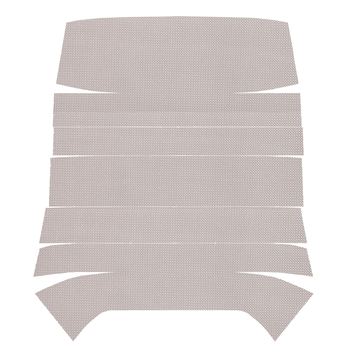 68 F-85/CUTLASS/442 HOLIDAY COUPE '6-BOW' HEADLINER (BASKETWEAVE) - WHITE