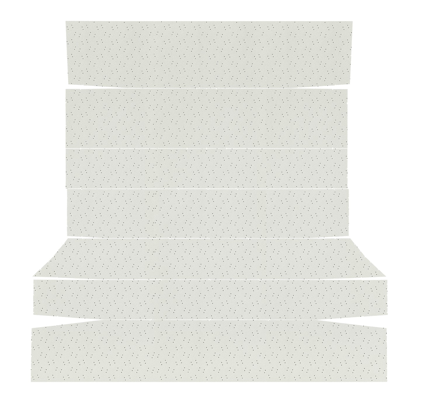69-70 CORONET/SUPERBEE/SATELLITE/ROADRUNNER/GTX HARDTOP HEADLINER (FINE PEMBROOK PERFORATED) - WHITE