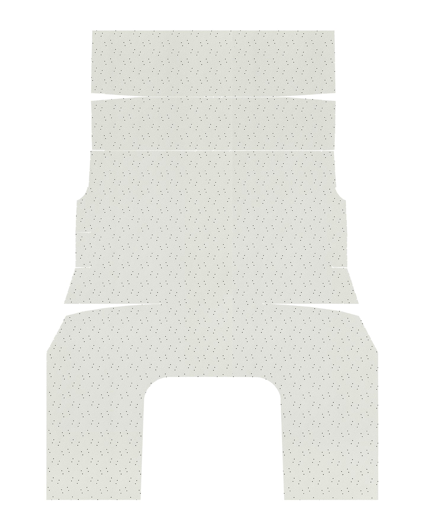 69 CHARGER 500/DAYTONA HEADLINER (FINE PEMBROOK PERFORATED) - WHITE