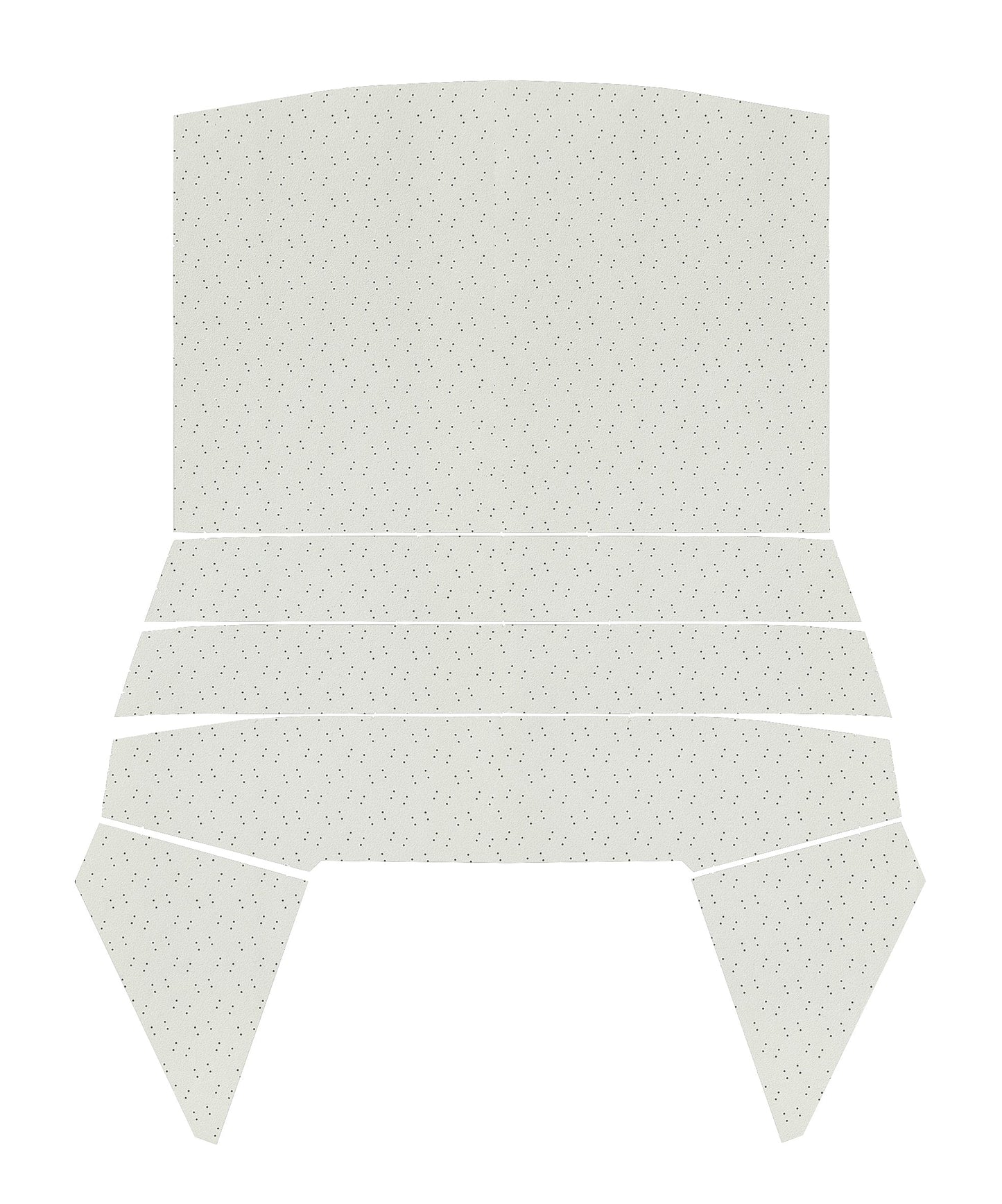 69-70 CHARGER 'WITH SUNROOF' HEADLINER (FINE PEMBROOK PERFORATED) - WHITE
