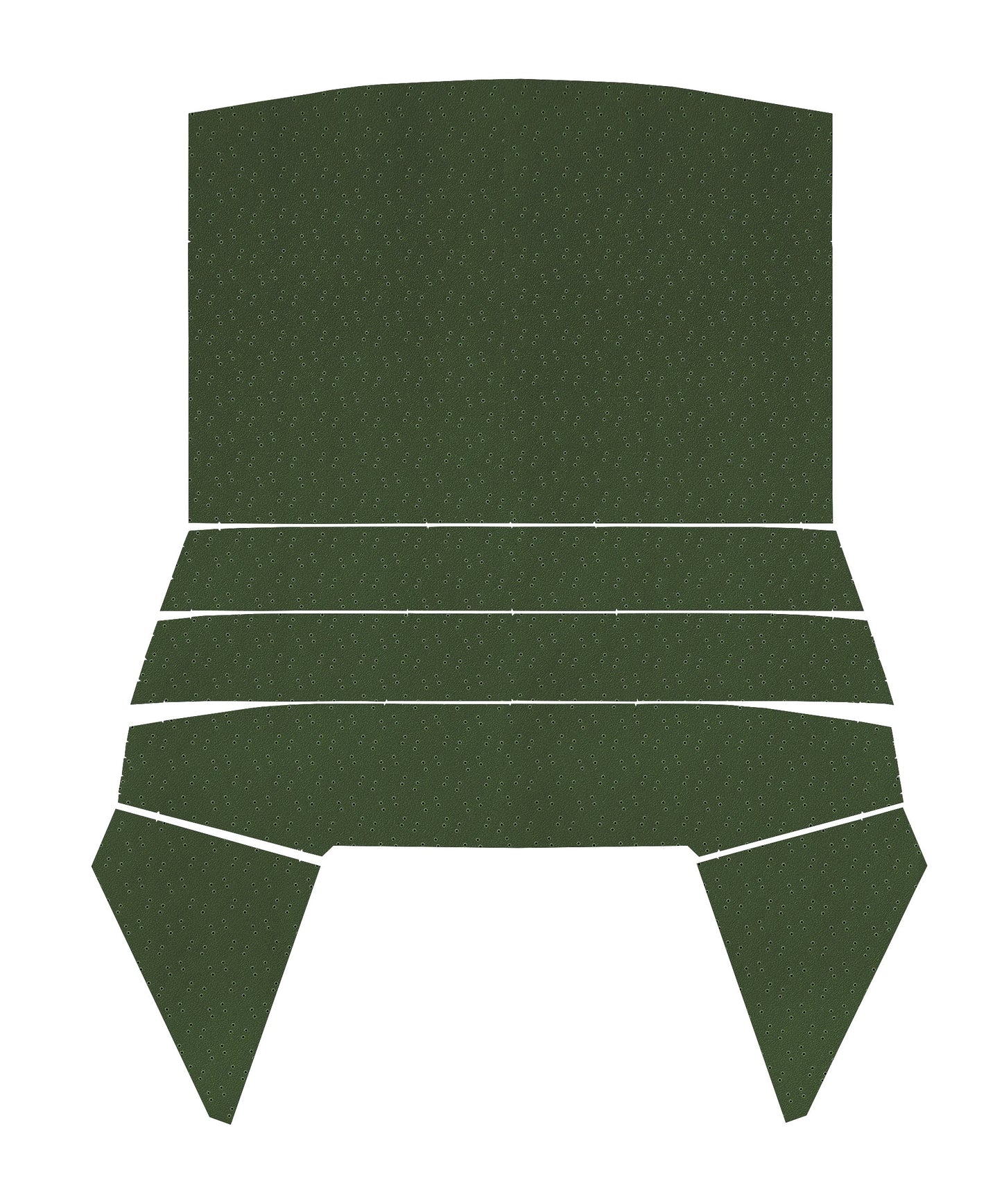 69-70 CHARGER 'WITH SUNROOF' HEADLINER (FINE PEMBROOK PERFORATED) - GREEN