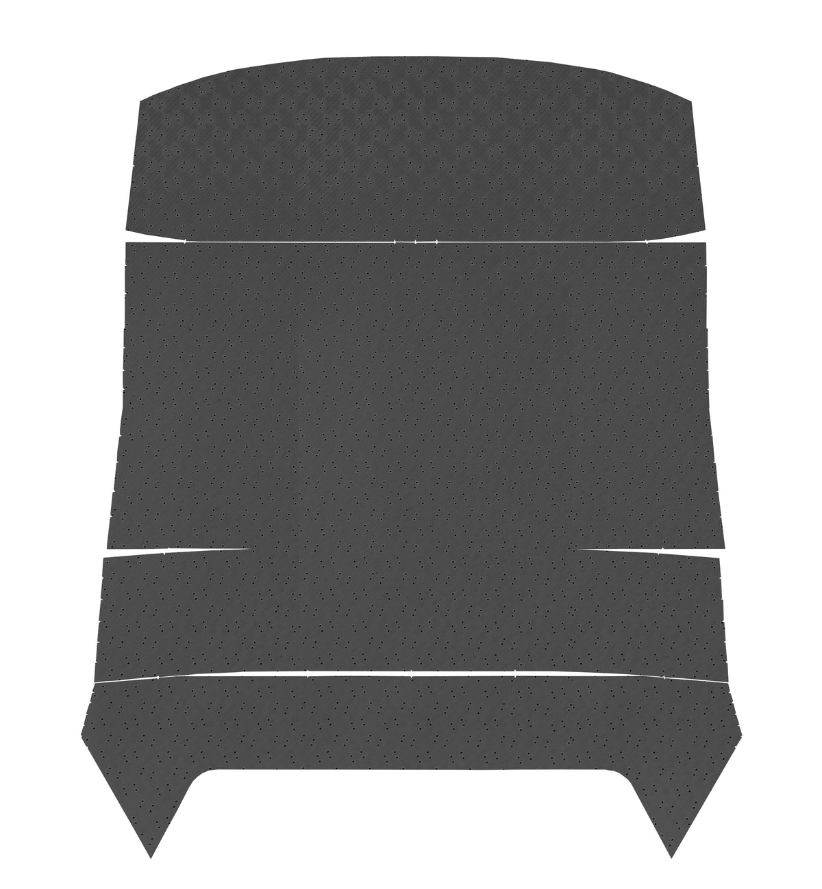 1969-72 Pontiac GTO; Hardtop; Deluxe Perforated Headliner; White 1969-72 Pontiac GTO; Hardtop; Deluxe Perforated Headliner; White