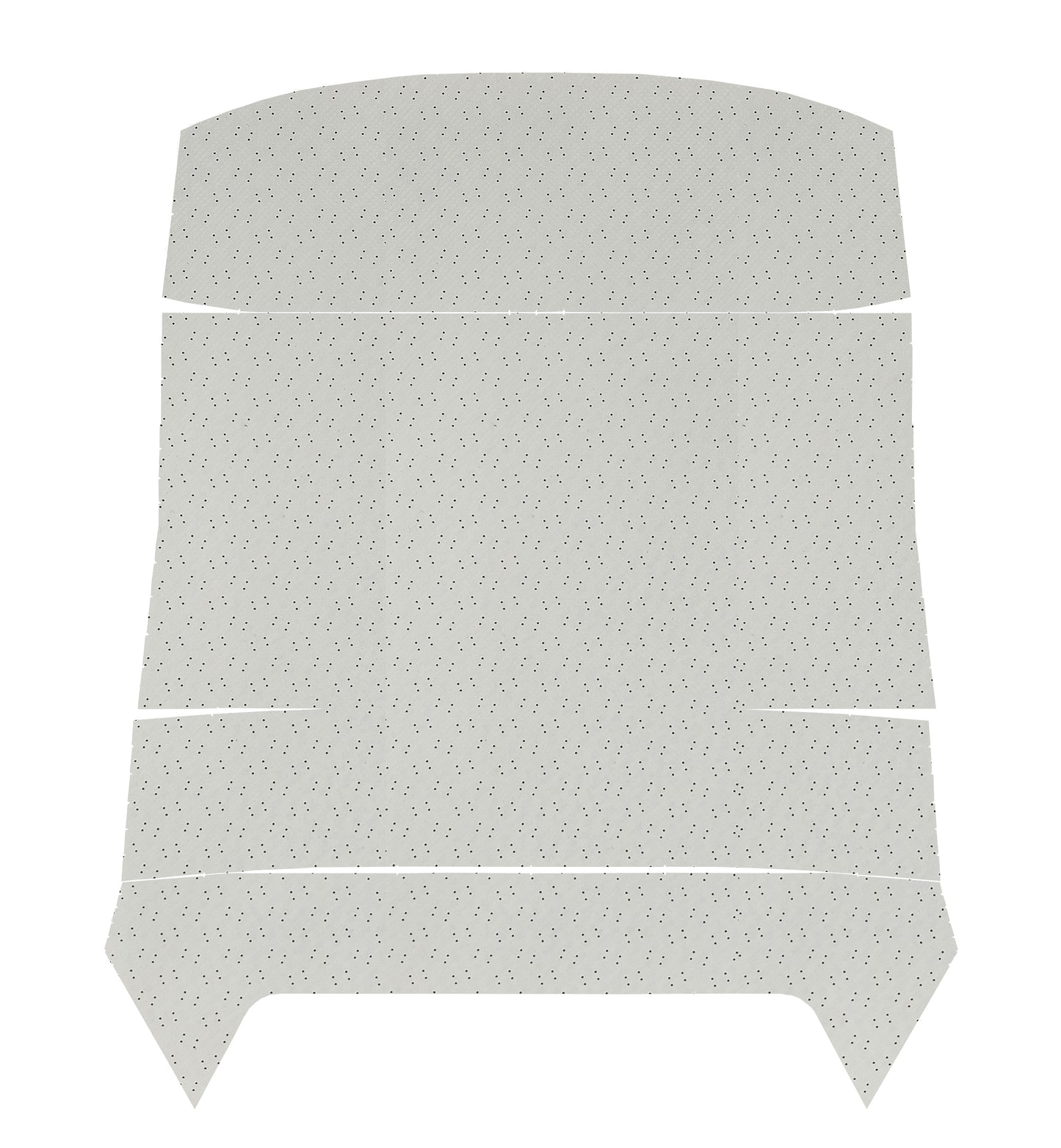 69 GTO/LEMANS HARDTOP HEADLINER (FINE DIAMOND PERFORATED) - WHITE