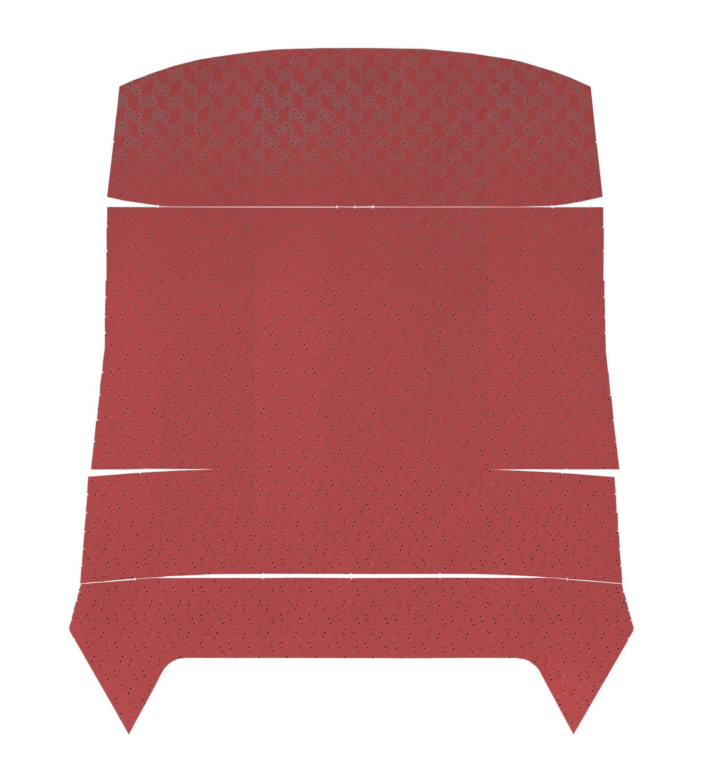 69 GTO/LEMANS HARDTOP HEADLINER (FINE DIAMOND PERFORATED) - RED