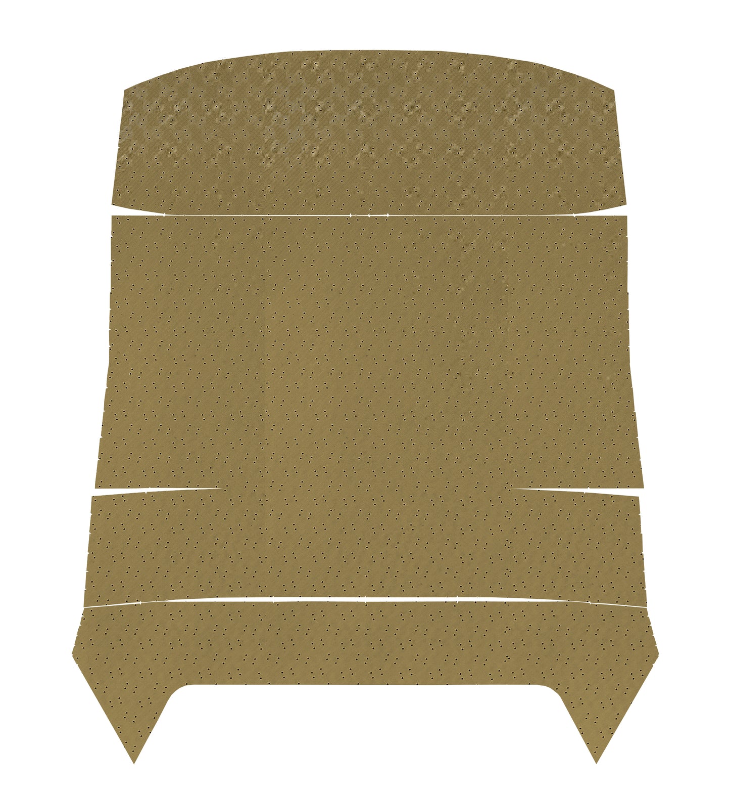69 GTO/LEMANS HARDTOP HEADLINER (FINE DIAMOND PERFORATED) - GOLD