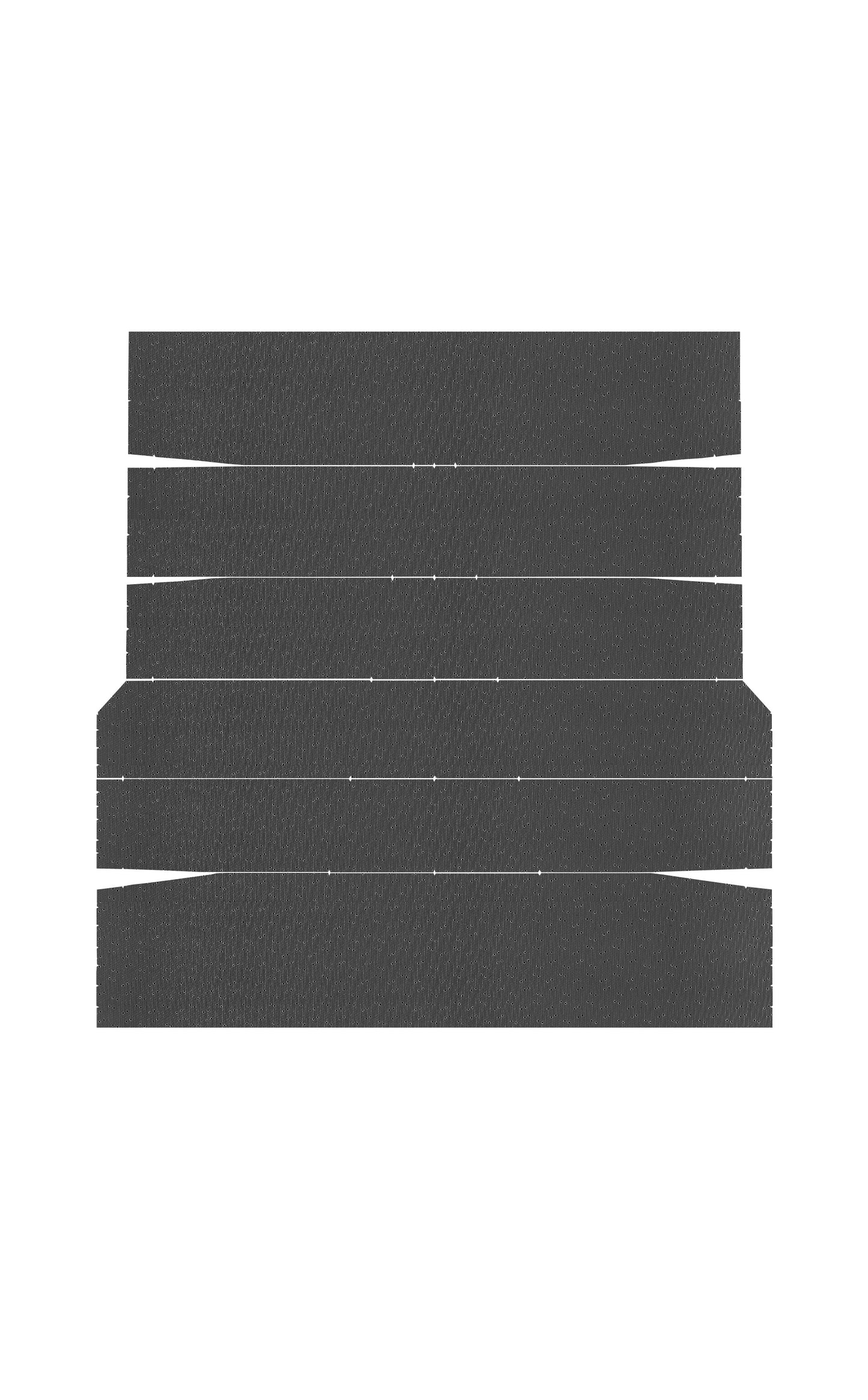 70-71 BARRACUDA HARDTOP '5-BOW' HEADLINER (WEYMOUTH PERFORATED) - BLACK