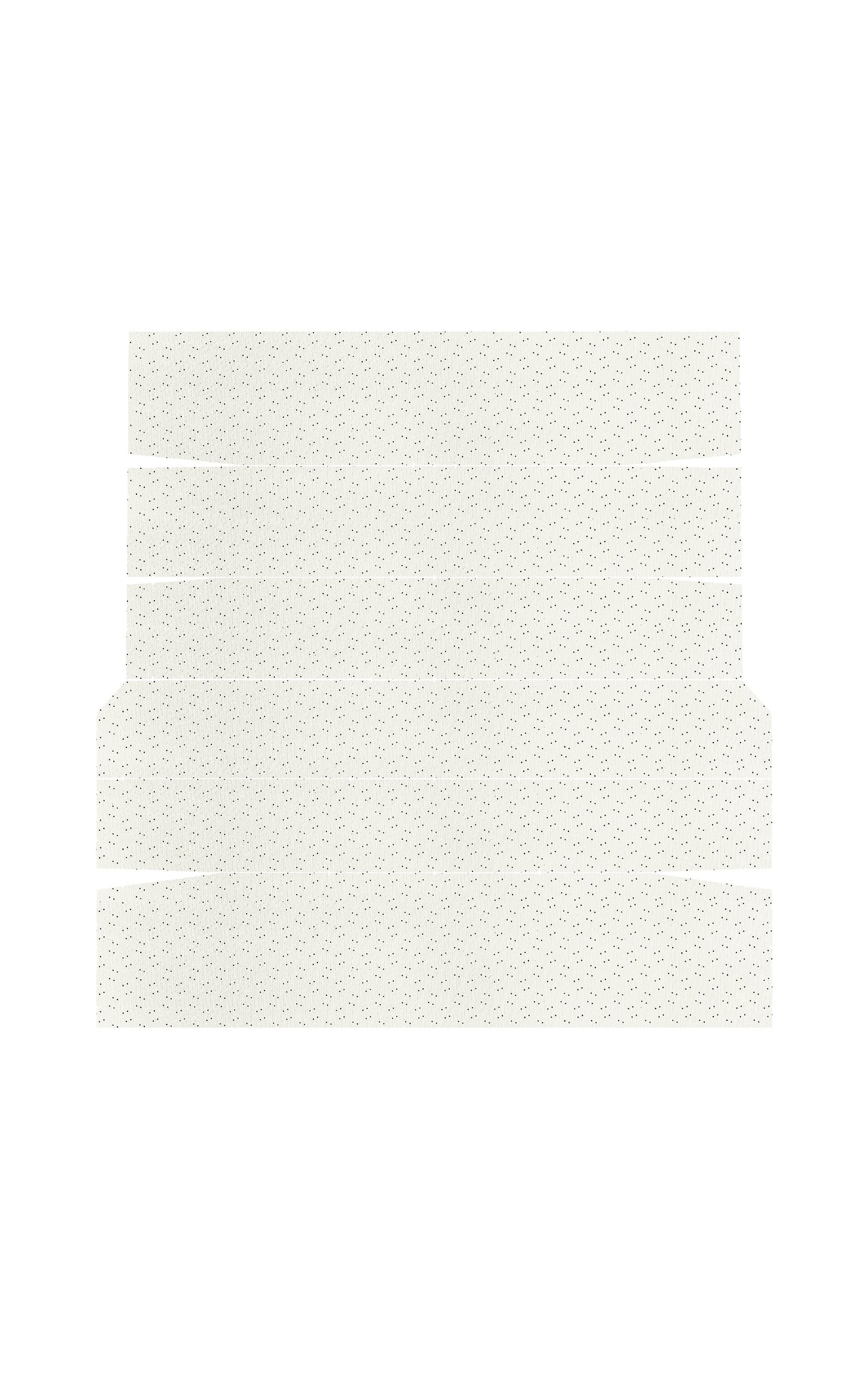70-71 BARRACUDA HARDTOP '5-BOW' HEADLINER (WEYMOUTH PERFORATED) - WHITE