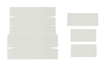 70-71 BARRACUDA HARDTOP '5-BOW' HEADLINER (FINE PEMBROOK PERFORATED) - WHITE