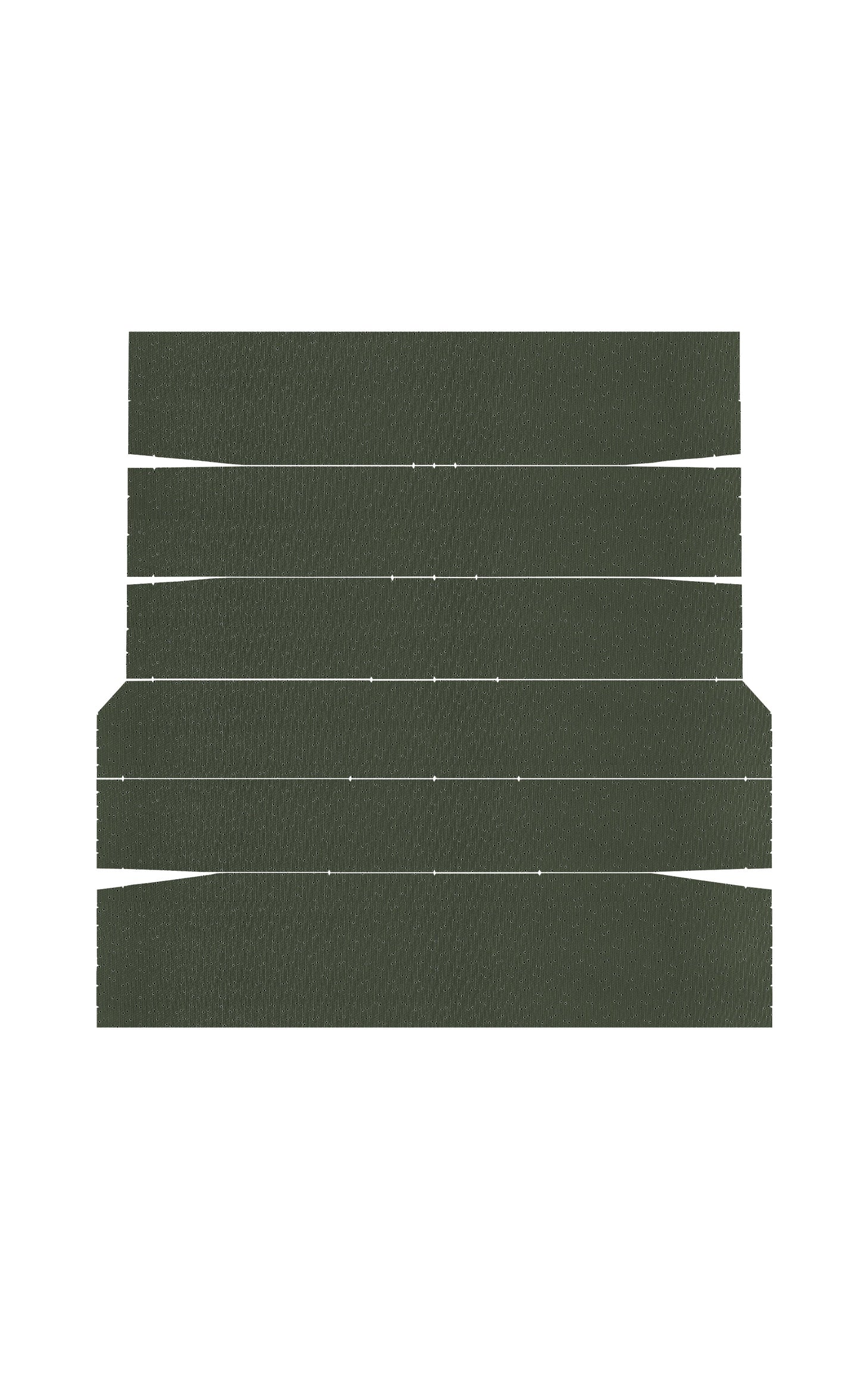 70-71 BARRACUDA HARDTOP '5-BOW' HEADLINER (WEYMOUTH PERFORATED) - GREEN