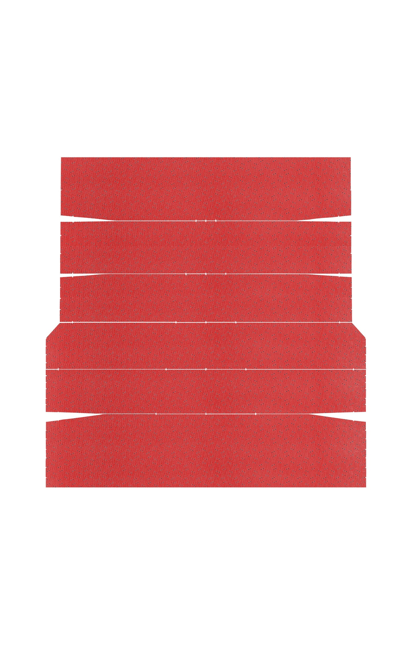 70-71 BARRACUDA HARDTOP '5-BOW' HEADLINER (WEYMOUTH PERFORATED) - BRIGHT RED