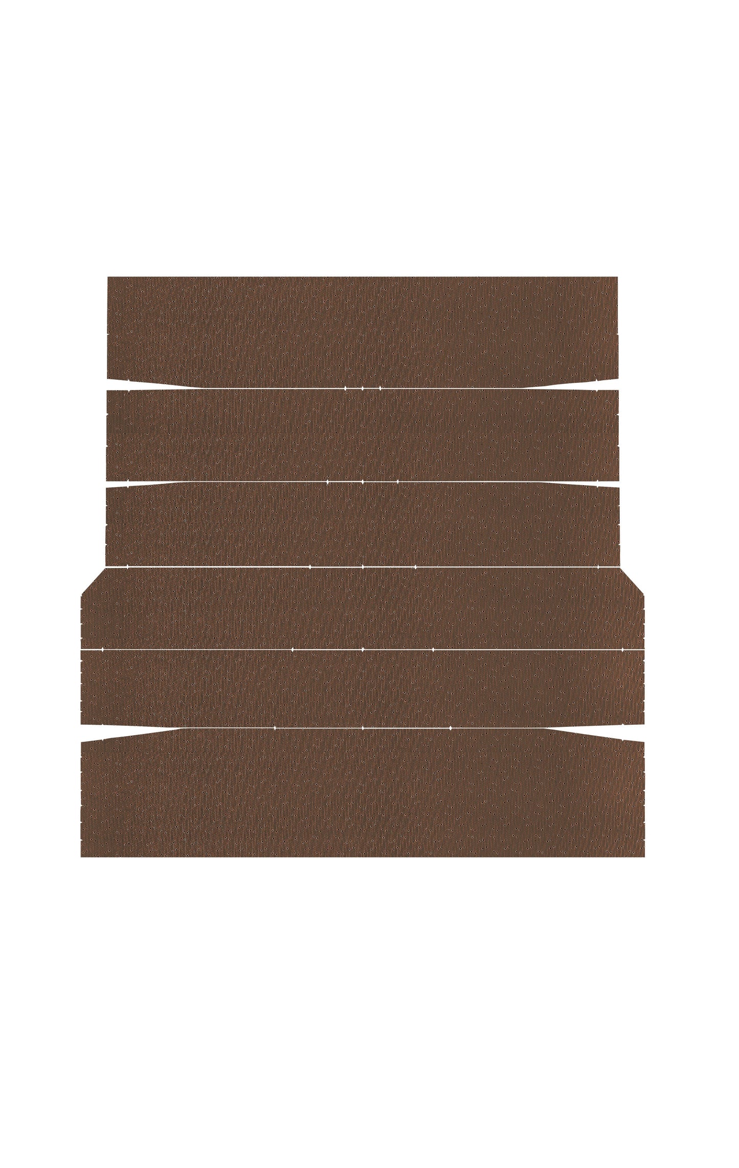 70-71 BARRACUDA HARDTOP '5-BOW' HEADLINER (WEYMOUTH PERFORATED) - BROWN