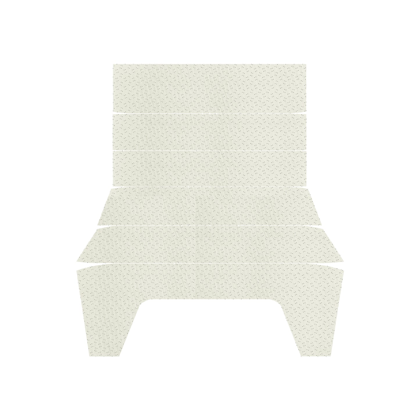70-71 CHALLENGER HARDTOP '5-BOW' HEADLINER (WEYMOUTH PERFORATED) - WHITE