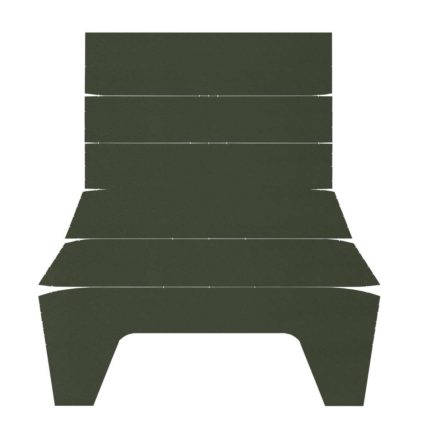 70-71 CHALLENGER HARDTOP '5-BOW' HEADLINER (FINE PEMBROOK PERFORATED) - GREEN