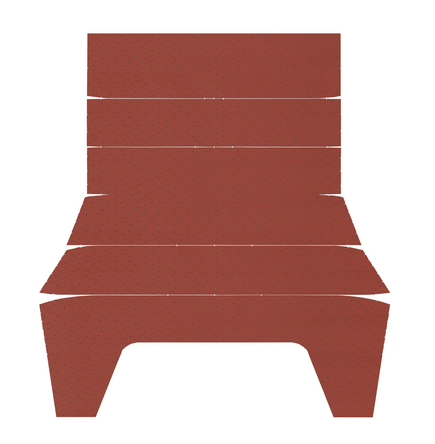 70-71 CHALLENGER HARDTOP '5-BOW' HEADLINER (FINE PEMBROOK PERFORATED) - BURNT ORANGE