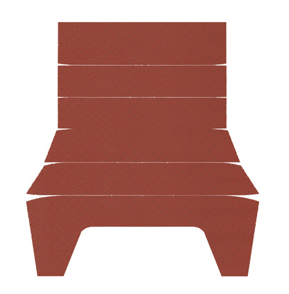 70-71 CHALLENGER HARDTOP '5-BOW' HEADLINER (FINE PEMBROOK PERFORATED) - BURNT ORANGE