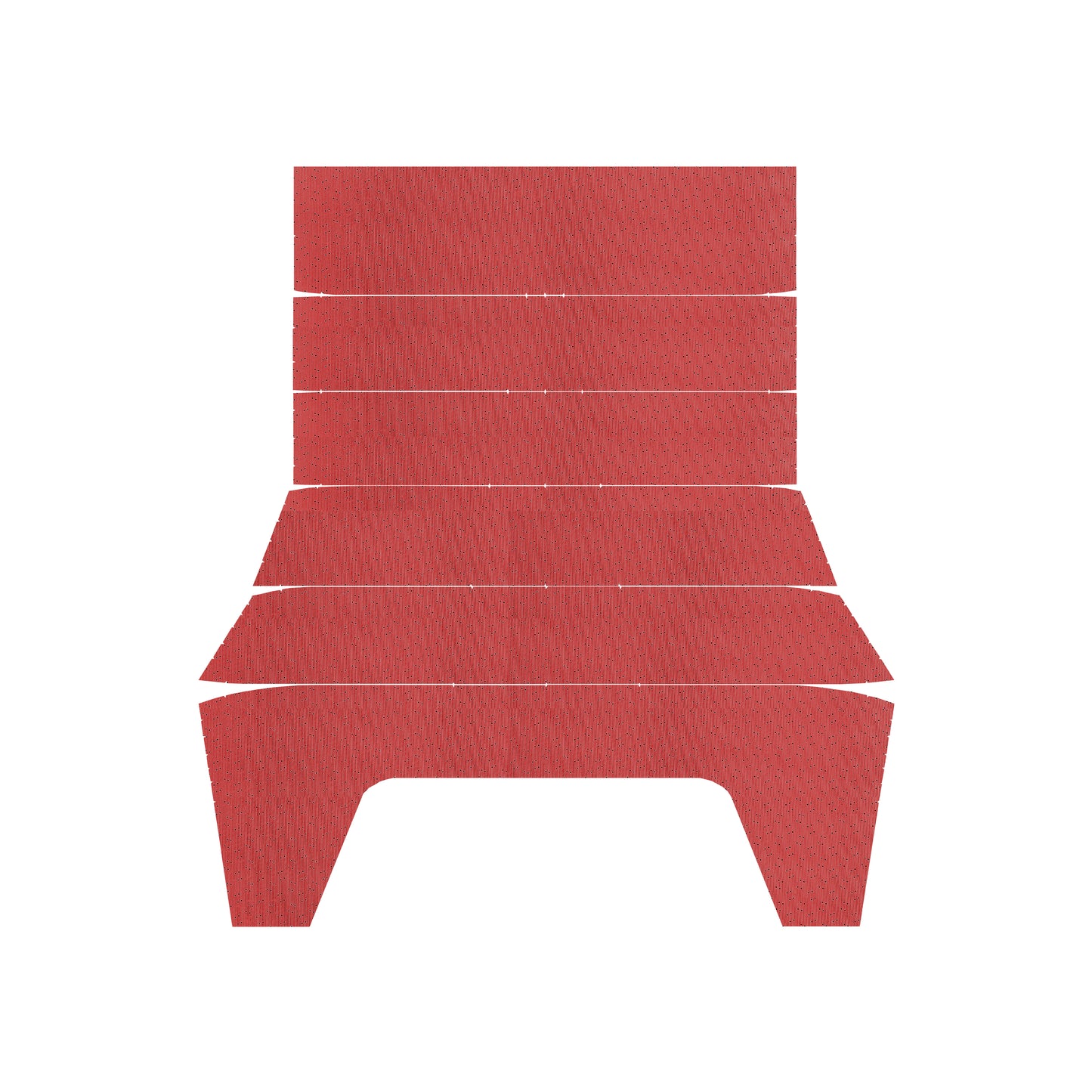 70-71 CHALLENGER HARDTOP '5-BOW' HEADLINER (WEYMOUTH PERFORATED) - BRIGHT RED