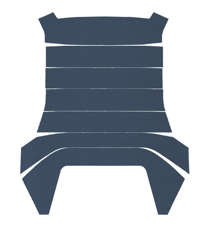 70-71 DUSTER & 71 DEMON '6-BOW' HEADLINER (FINE PEMBROOK PERFORATED) - DARK BLUE