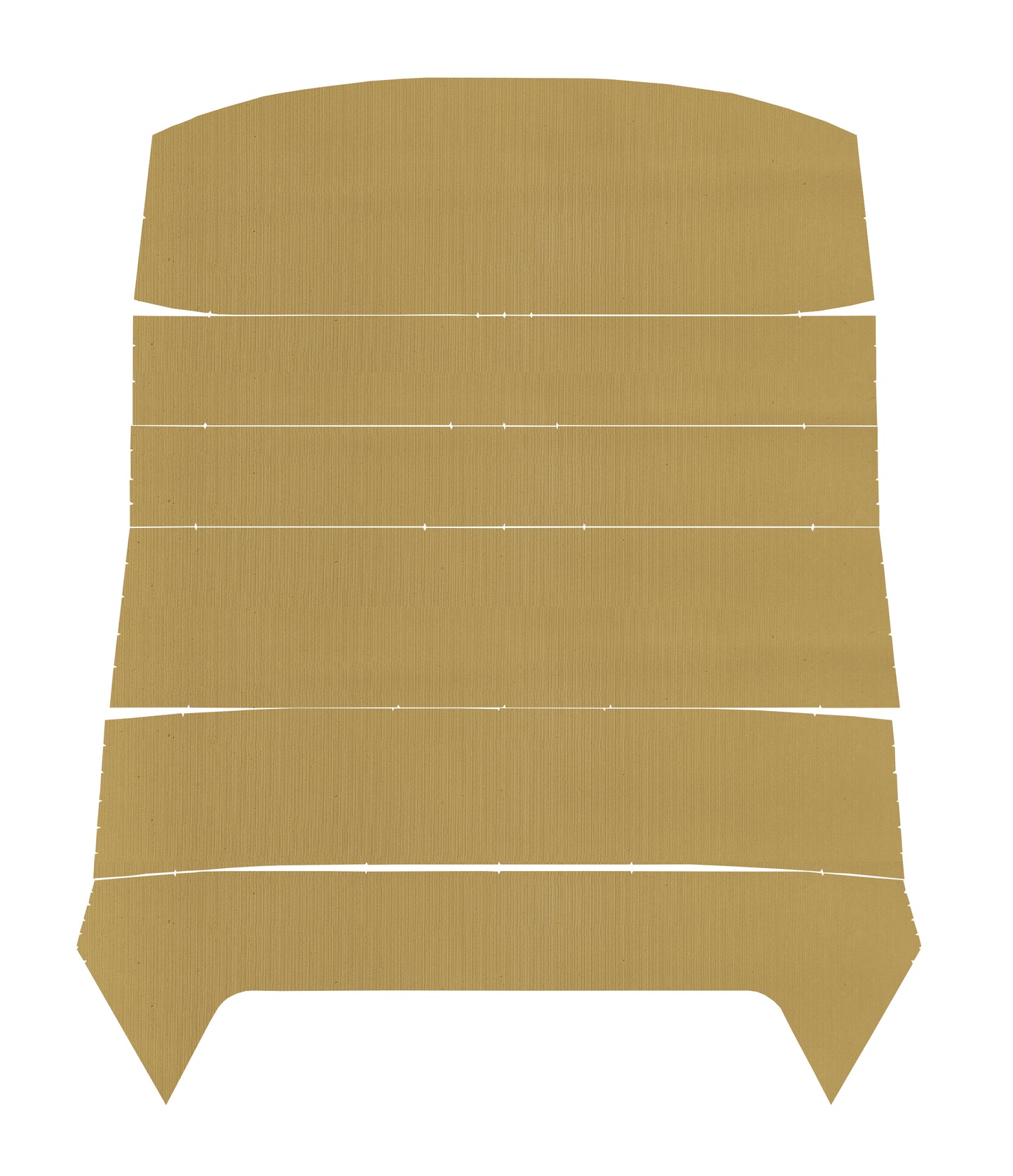 70-71 TEMPEST/T-37/LEMANS HARDTOP HEADLINER (WEYMOUTH) - BUCKSKIN