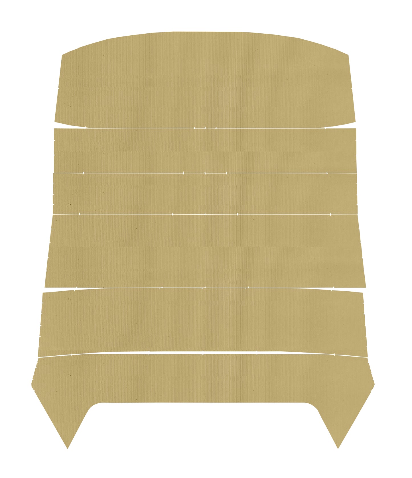 70-71 TEMPEST/T-37/LEMANS HARDTOP HEADLINER (WEYMOUTH) - SANDALWOOD