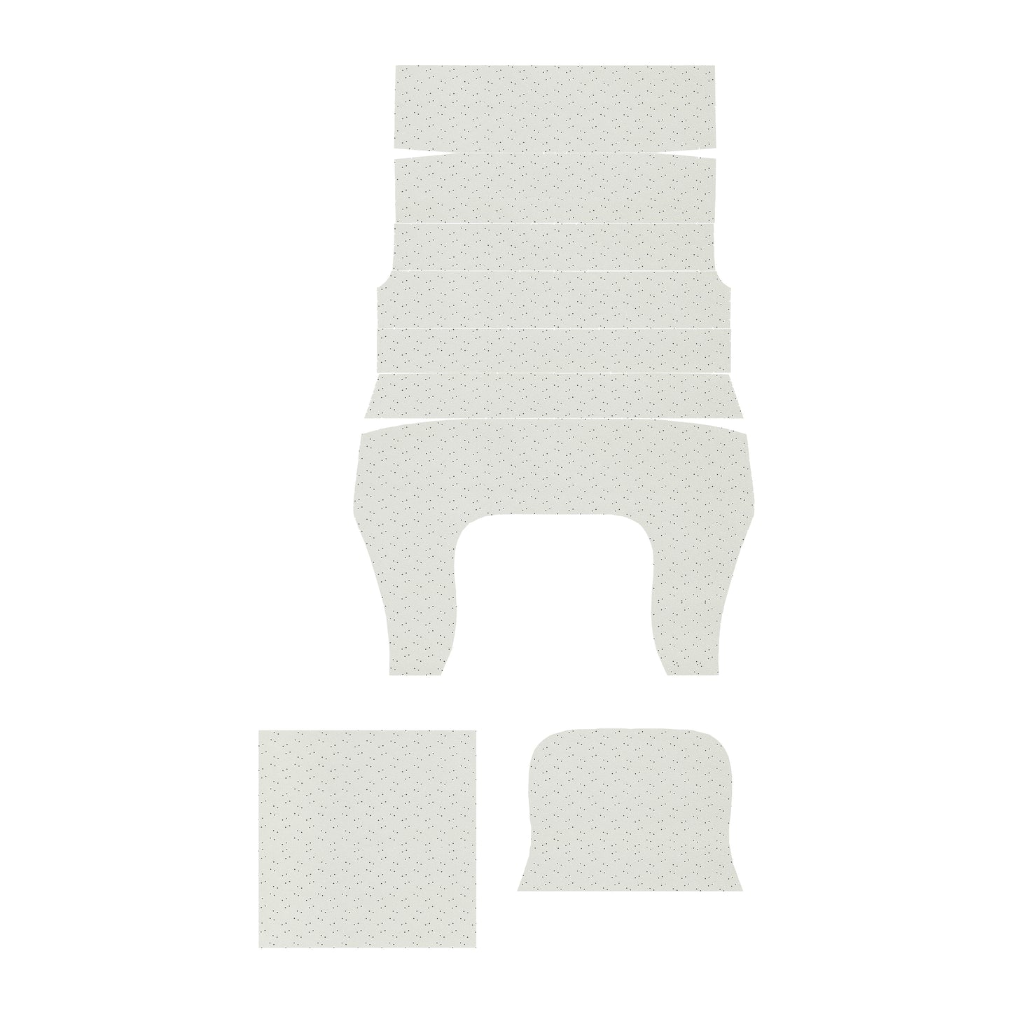 70 PLYMOUTH SUPERBIRD HEADLINER (FINE PEMBROOK PERFORATED) - WHITE