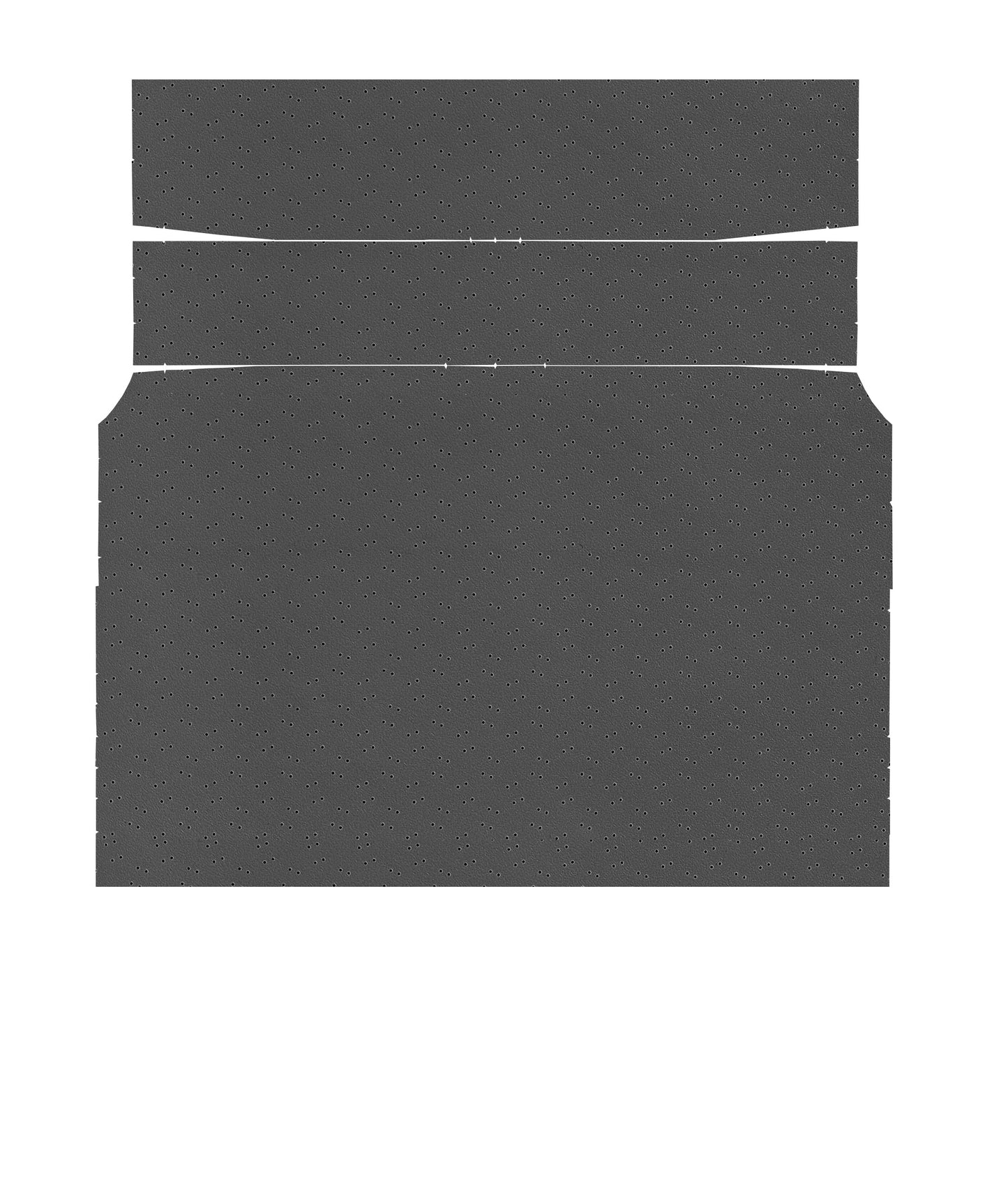 71-72 BARRACUDA HARDTOP '4-BOW' HEADLINER (FINE PEMBROOK PERFORATED) - BLACK