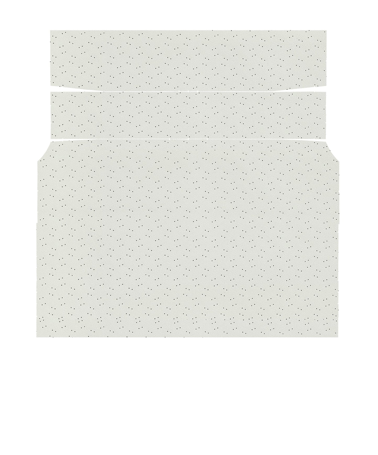 71-72 BARRACUDA HARDTOP '4-BOW' HEADLINER (FINE PEMBROOK PERFORATED) - WHITE