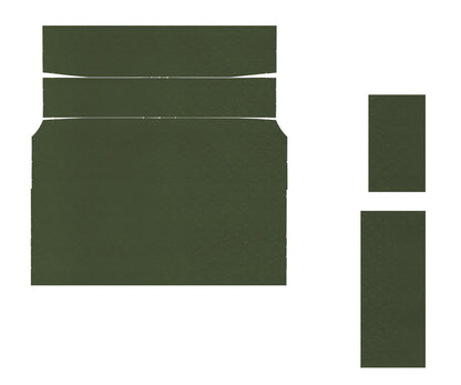 71-72 BARRACUDA HARDTOP '4-BOW' HEADLINER (FINE PEMBROOK PERFORATED) - GREEN