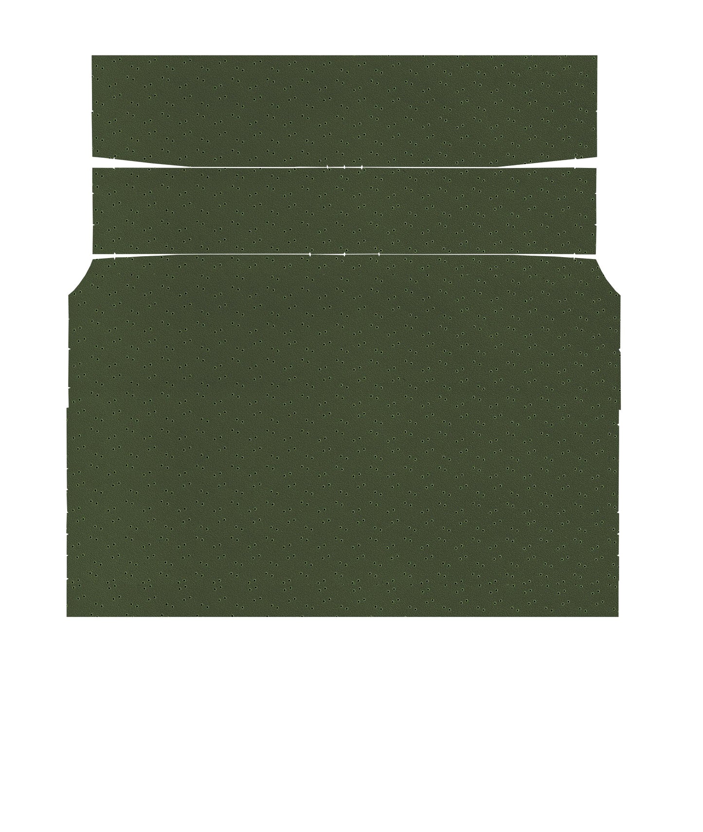 71-72 BARRACUDA HARDTOP '4-BOW' HEADLINER (FINE PEMBROOK PERFORATED) - GREEN